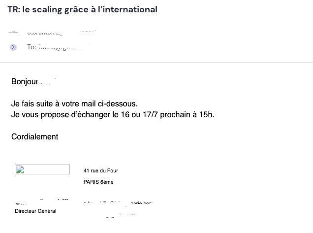 réponse cold emailing