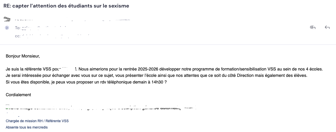 réponse cold emailing