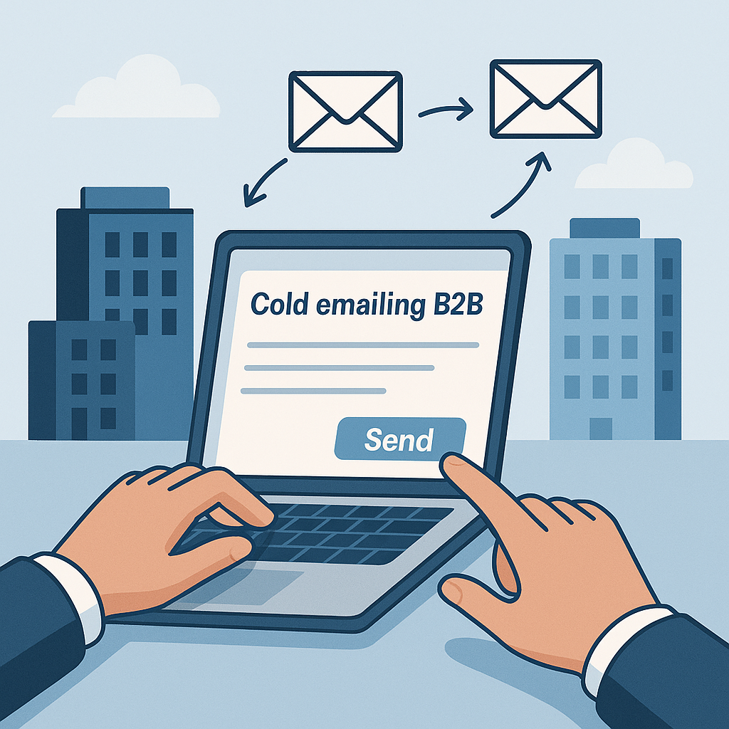 entreprise envoyant un cold email