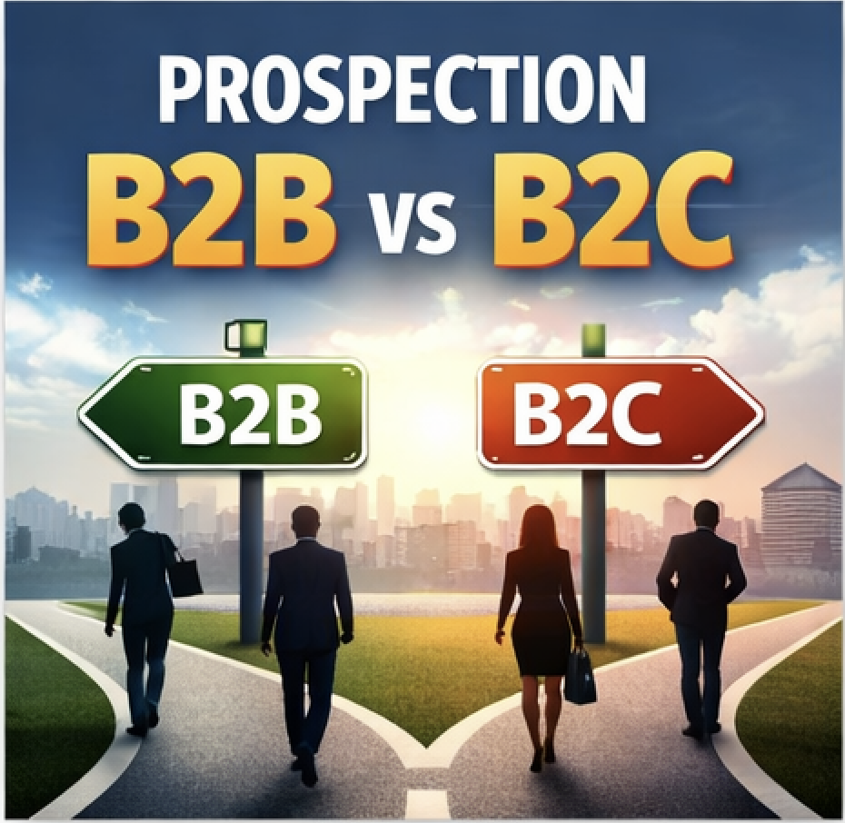 prospection B2B vs B2C